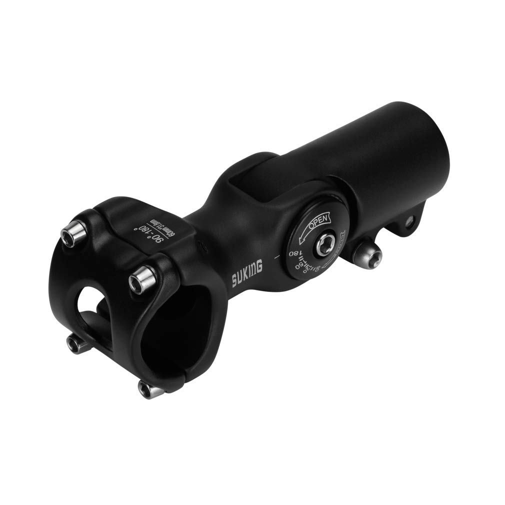 CYSKY Potence réglable de 0 à 90 degrés pour VTT - 31,8 cm - 60 mm - Réglable de 0 à 90 degrés - Pour VTT, vélo de route, BMX - Vélo de ville