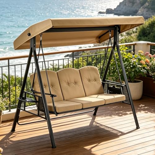 Toldo de repuesto para columpio disfrute de su terraza y jardín con sombra interior 7