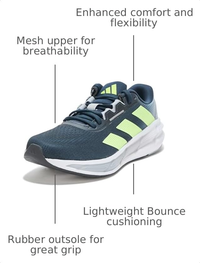 Image of adidas Mens Questar 3 Running Sneakers Shoes - Blue