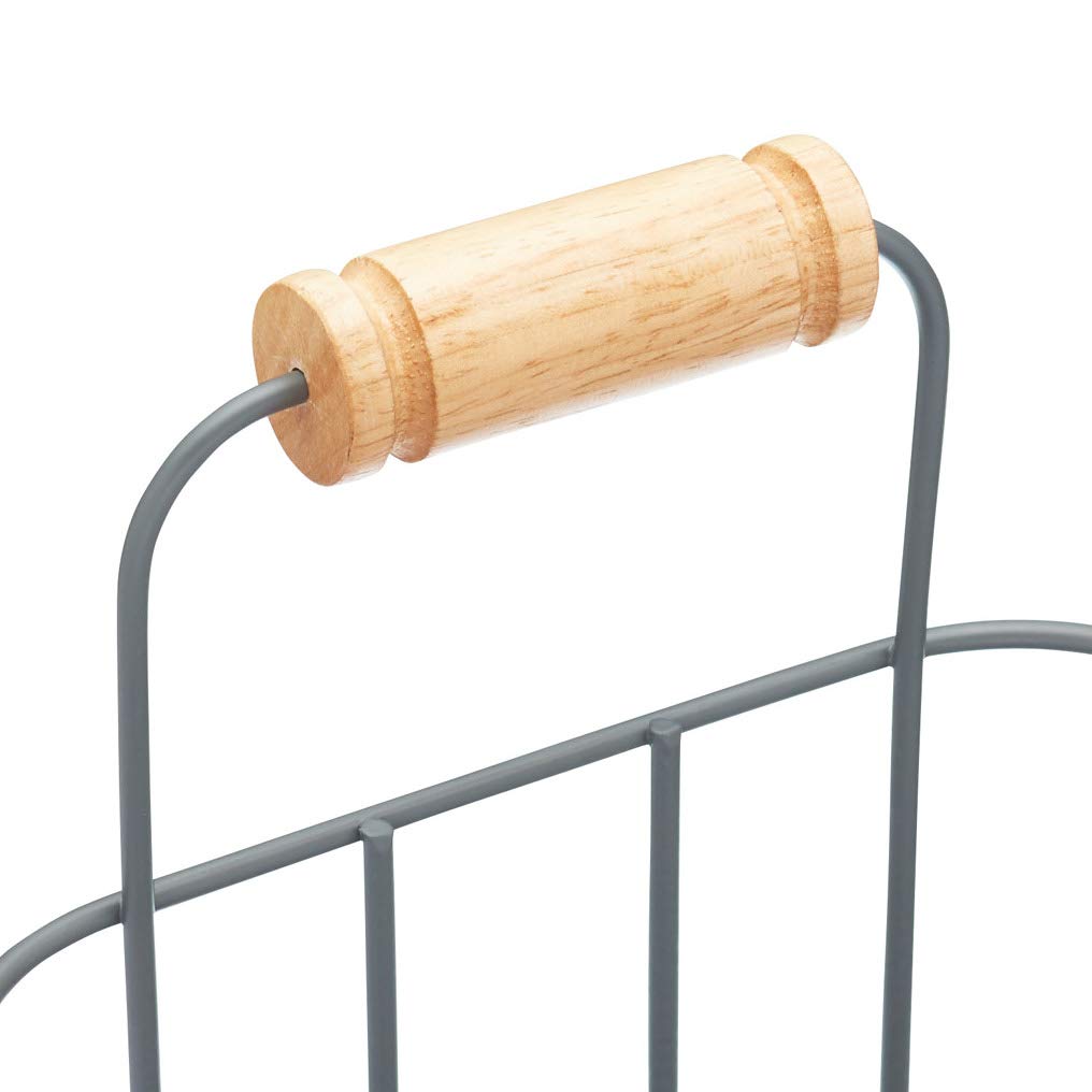 KitchenCraft Living Nostalgia, Koszyk do Zlewu, Metal, 14,3 × 17,3 × 21,5 cm - Kolor Szary