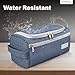 Pantheon Men's Toiletry Bag - Travel Toiletry Bag Wash Bag Hanging Dopp Kit Shaving Kit for Bathroom Shower - Mens Travel Bag Hanging Toiletry Organizer Toiletry Kit for Traveling (Blue)