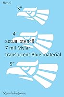 Vista 2 de Stencils by Joanie Mexico Eagle - Plantilla de 3 tamaños hecha en México, logotipo de orgullo, bricolaje, manualidades, reutilizable, Mylar Art Signs