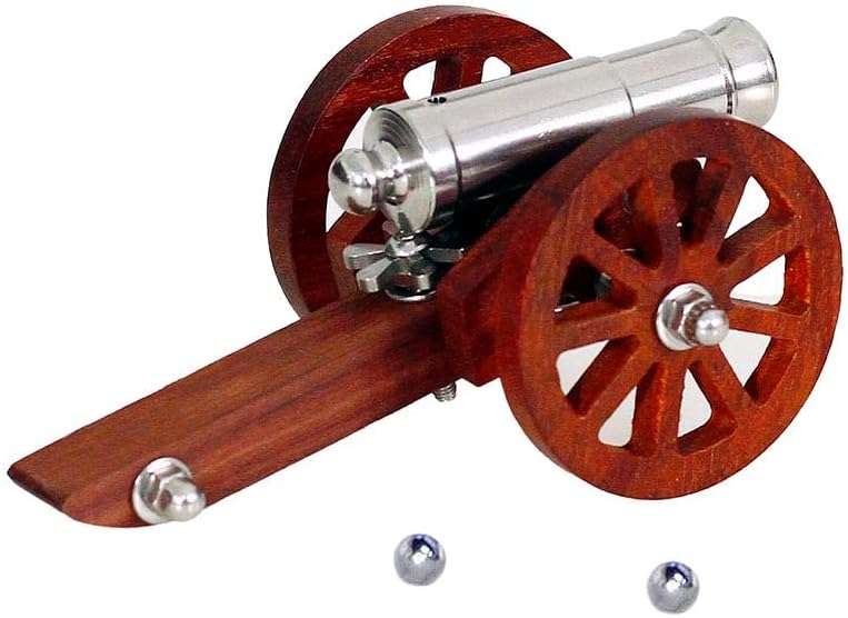zonzxcv Z-ONE - Mini cañón de acero inoxidable modelo antiguo cañón de cubierta naval (modelo pequeño de cañón Napoleón)