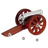 zonzxcv Z-ONE Mini Cannon Stainless Steel Model Old Time Naval Deck Cannon (Small Napoleon Cannon Model)