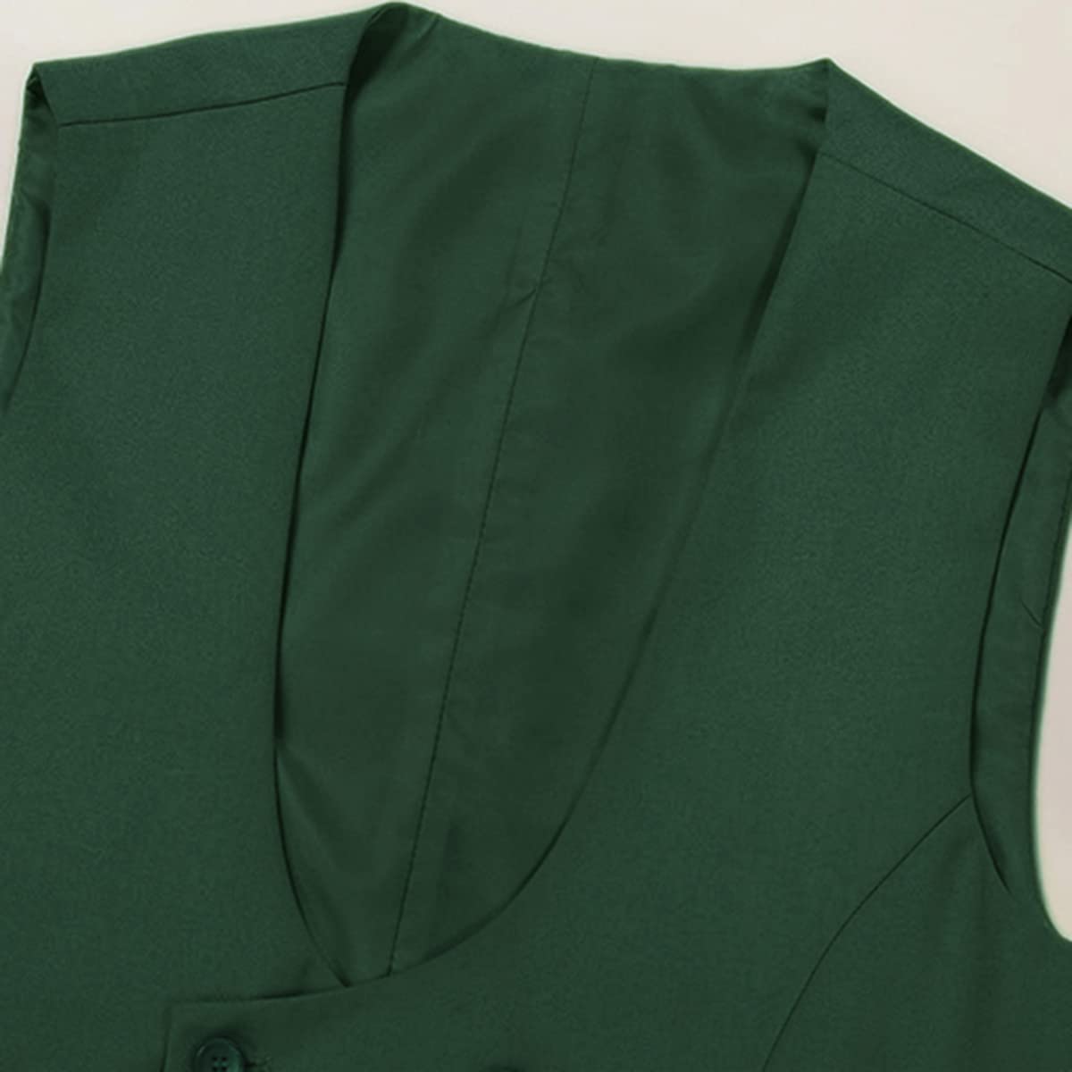 Allthemen Gilet da Uomo Gilet da Abito Doppiopetto Gilet da Uomo Western con Scollo Rotondo per Affari