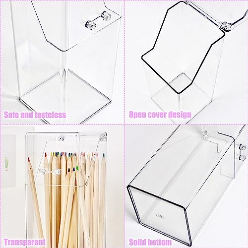 LTHERMELK Makeup Brush Holder, Acrylic Cosmetic Organiser Storage Box - Image 3