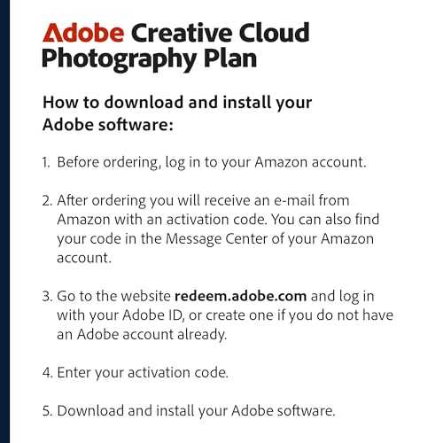 Image of Adobe Creative Cloud Photography Plan 1TB (Photoshop + Lightroom) | 12-Month Subscription | PC /Mac | Email Delivery