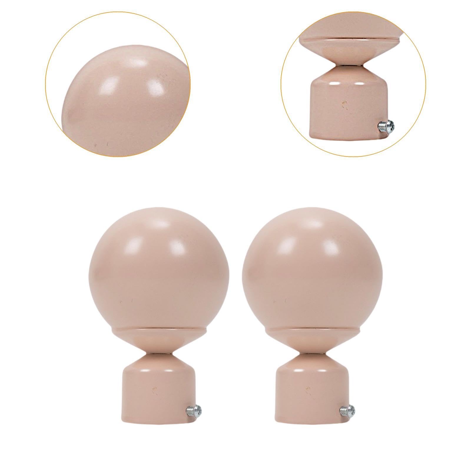 predolo Coppia estremità Decorativa per Asta Tenda in Metallo con Finitura Elegante E Installazione Semplice Adatti per Soggiorno Camera da Letto Ufficio, 5 Pezzi