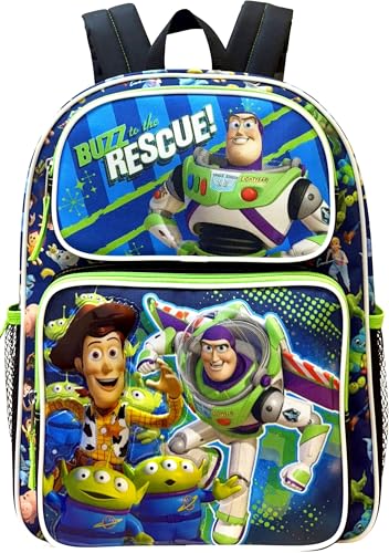 Fast Forward Kid’s Disney Licensed 16” Large School Backpacks with Multiple Pockets (Toy Story)