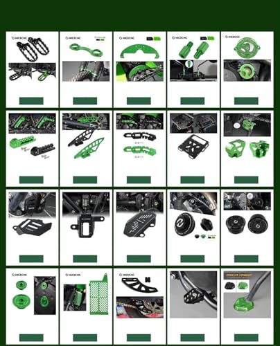 Vis carénage moto perdues ? Solution kit 177 pièces bleu Ninja - 2