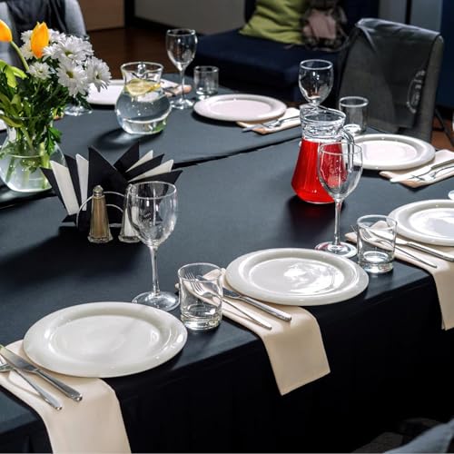 Nappe de fête rectangulaire imperméable et lavable pour table de repas