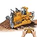 Cheffery RC Bulldozer, 11 Kanal Ferngesteuerter Bulldozer Metall, 2.4 GHz Ferngesteuerte Planierraupe mit Licht und Sound, RC Baufahrzeug Spielzeug für Kinder Jungen Mädchen 4–12