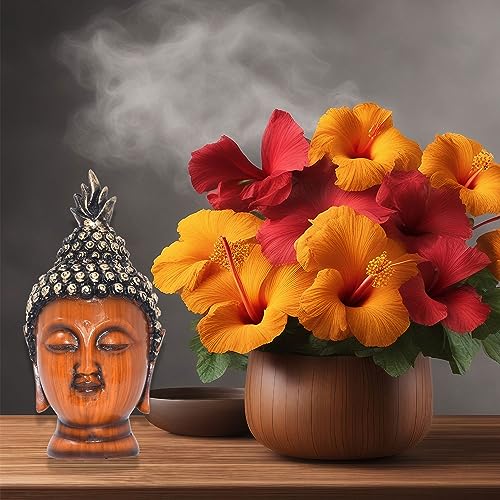 5 inch Calm Buddha Tabletop Figurine Wooden Finish Poly-Resin Statue for Mindfulness, Peace, Home Decor (5 inch) — photo — 2 of 9