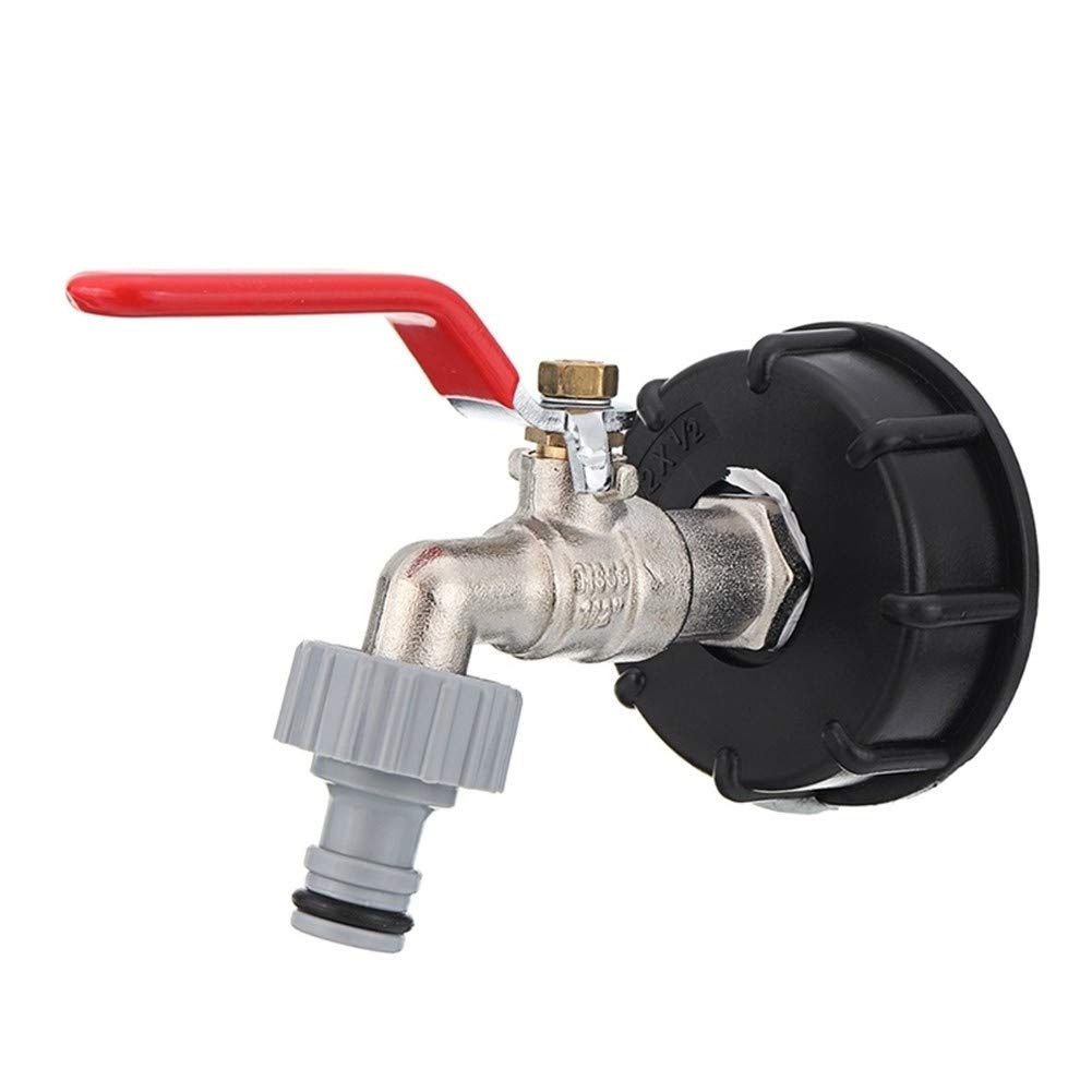 Złącza do wody ogrodowej wspólne usta wąż IBC adapter zbiornika S60X6 do mosiężnego kranu 1/2 "zamiennik dla części do zaworów domowych