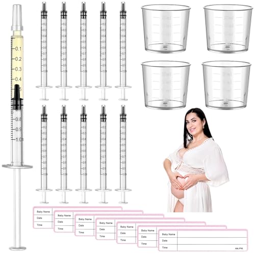 Collecteur de colostrum 1 ml anti-gaspillage seringue allaitement et stickers de date