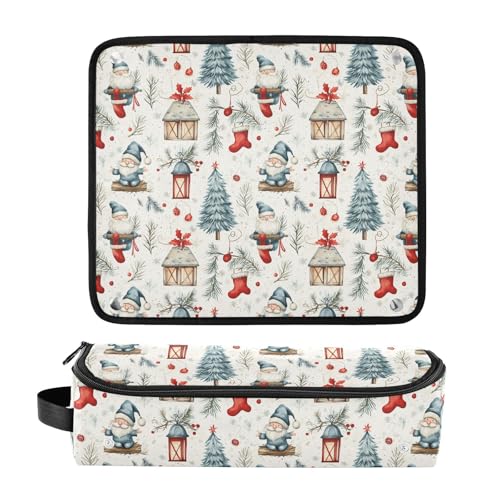 Bolsa de viaje para herramientas de cabello Cute Farmhouse Marble resistente al calor para planchas, rizadores y accesorios de cuidado capilar miniatura 3