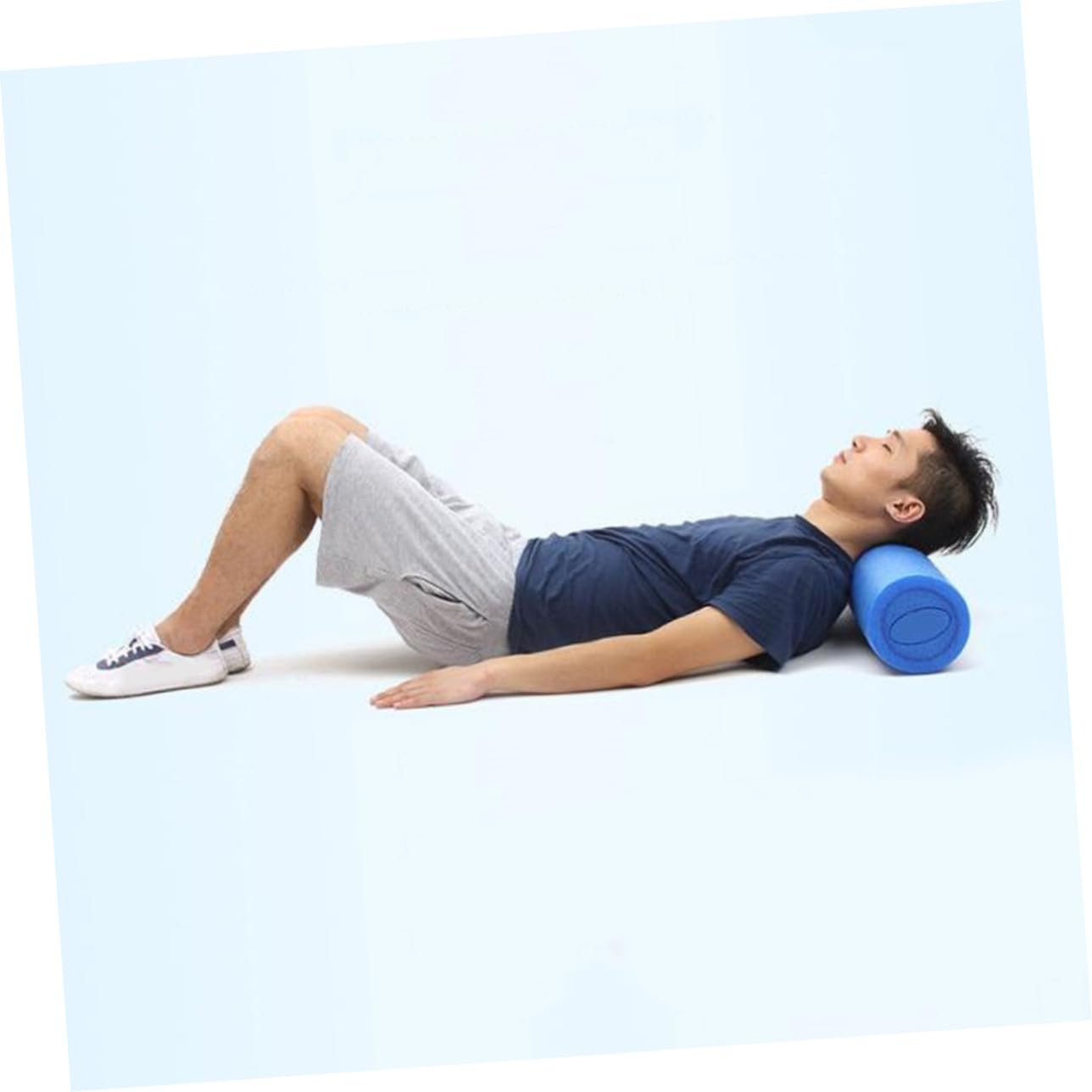 PRETYZOOM Rodillo de Yoga de Espuma Epe para Mujer Eje Exterior de Alta Elasticidad, Accesorio Fitness para Pilates y Masaje Muscular en Casa,
