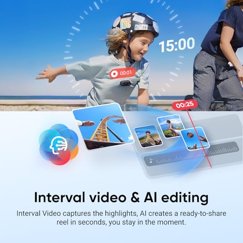 Image of Insta360 GO 3S - 128 GB Ultimate Bundle Black 4K Tiny Portable Vlogging Camera, Hands-Free POVs, Mount Anywhere, Stabilization, 140 Min Battery Life, 10m Waterproof, Pet POV