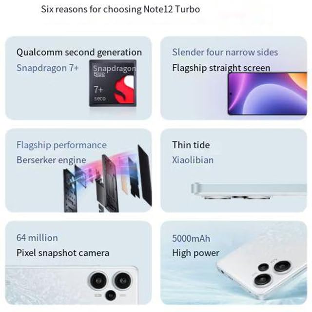 Xiaomi Redmi Note 12 Turbo 5G Dual Sim 1TB Black (16GB RAM