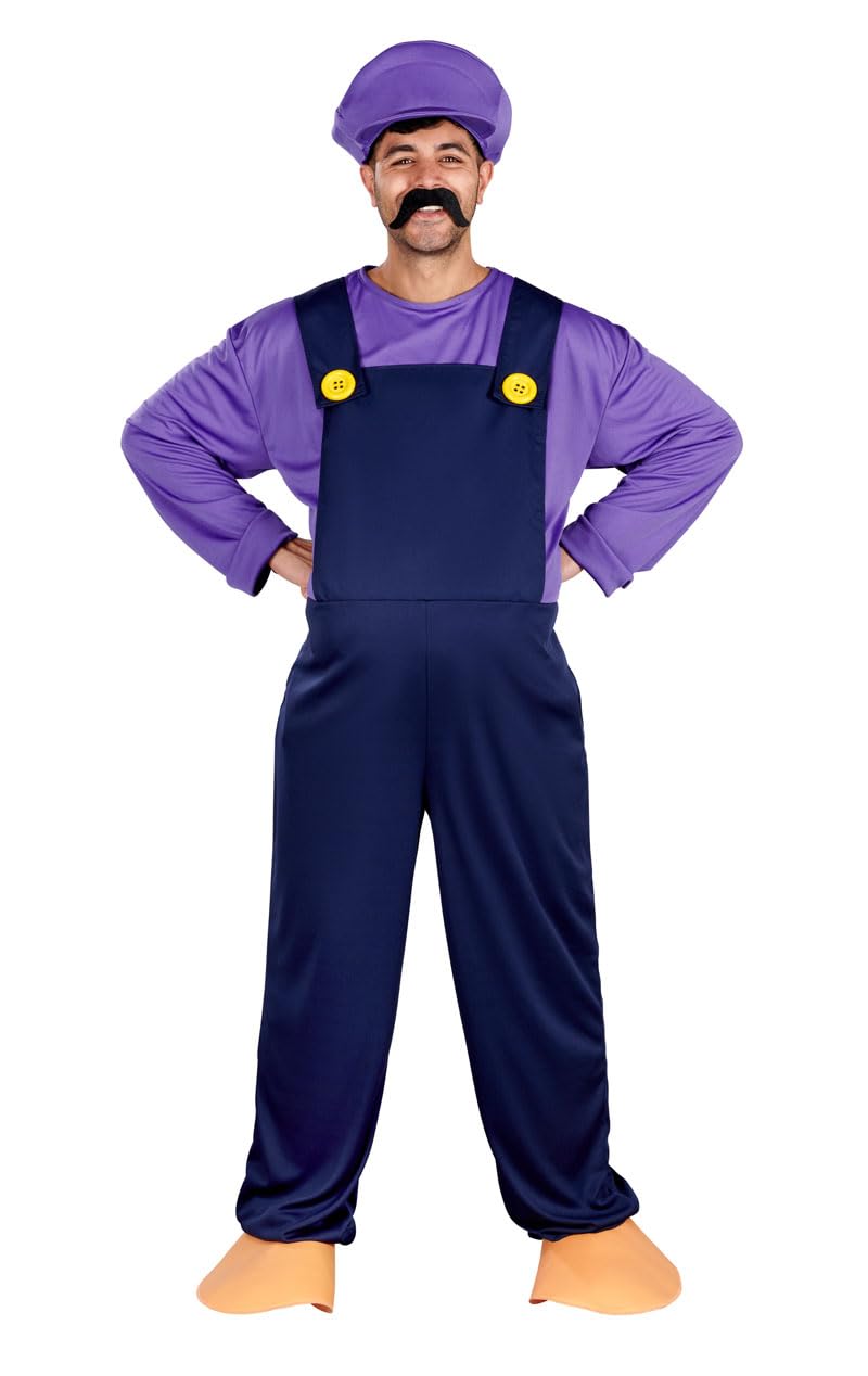 ORION COSTUMES Men's Plus Size Bad Plumber's Mate Video Game Movie Fancy Dress Costume