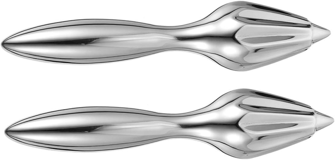 2pcs Stainless Steel Citrus Reamer Manual Lemon and Orange Juicer Portable Kitchen Gadget for Home and Travel Use