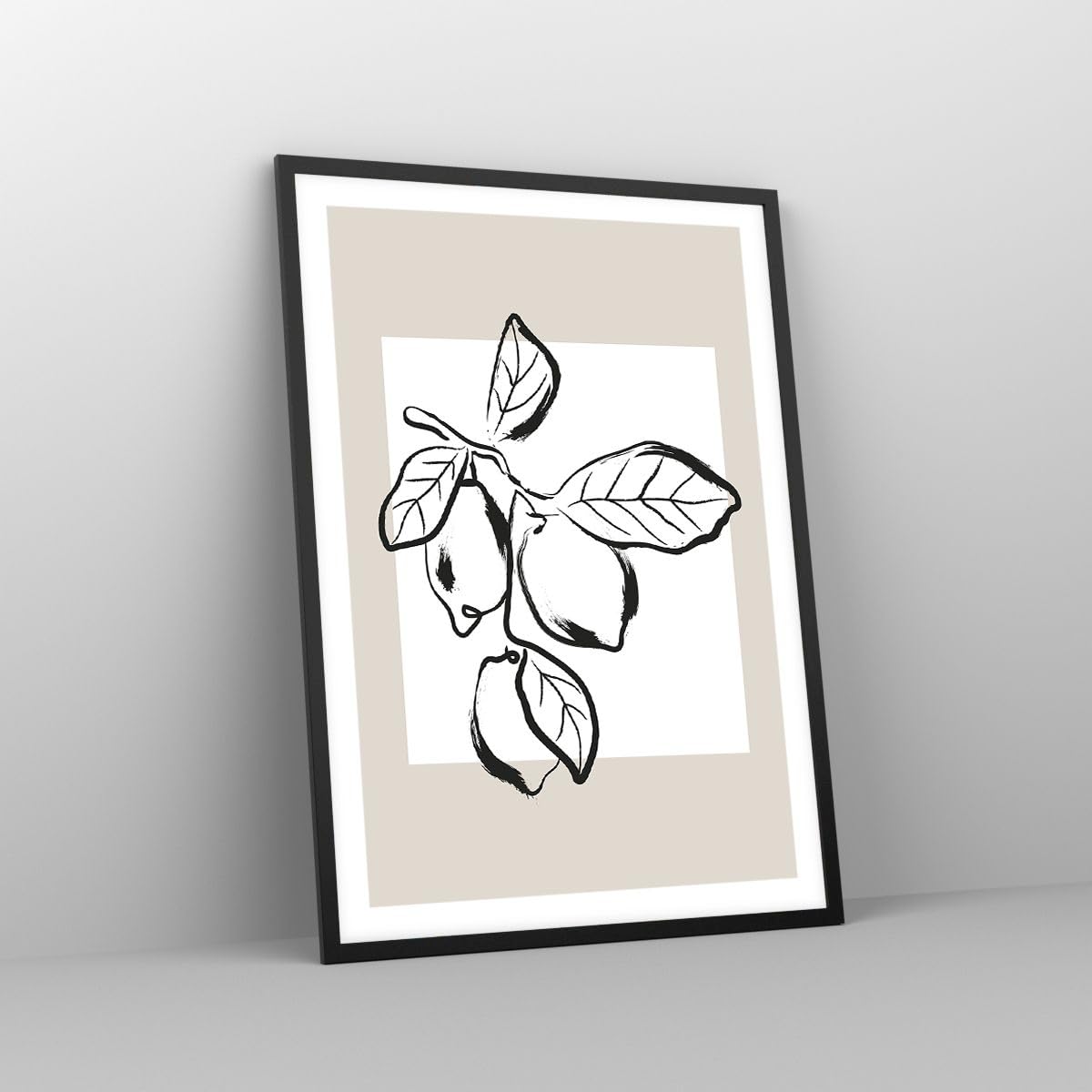 ARTTOR Poster Wandbild Kunstdruck 50x70cm Botanik Küche - 6145 - P2B | Vertikal mit schwarzem Rahmen Wohnzimmer Schlafzimmer Küche Büro Wanddeko Kunstposter ARTTOR