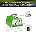 GVSHINE Solar Lights for Inside, 4 Bulbs Solar Shed Lights with On Off Switch, 30W Solar Panel Kit 115WH Backup Battery with Phone Charger, AC to DC Adapter, Home Solar Power System Complete Kit