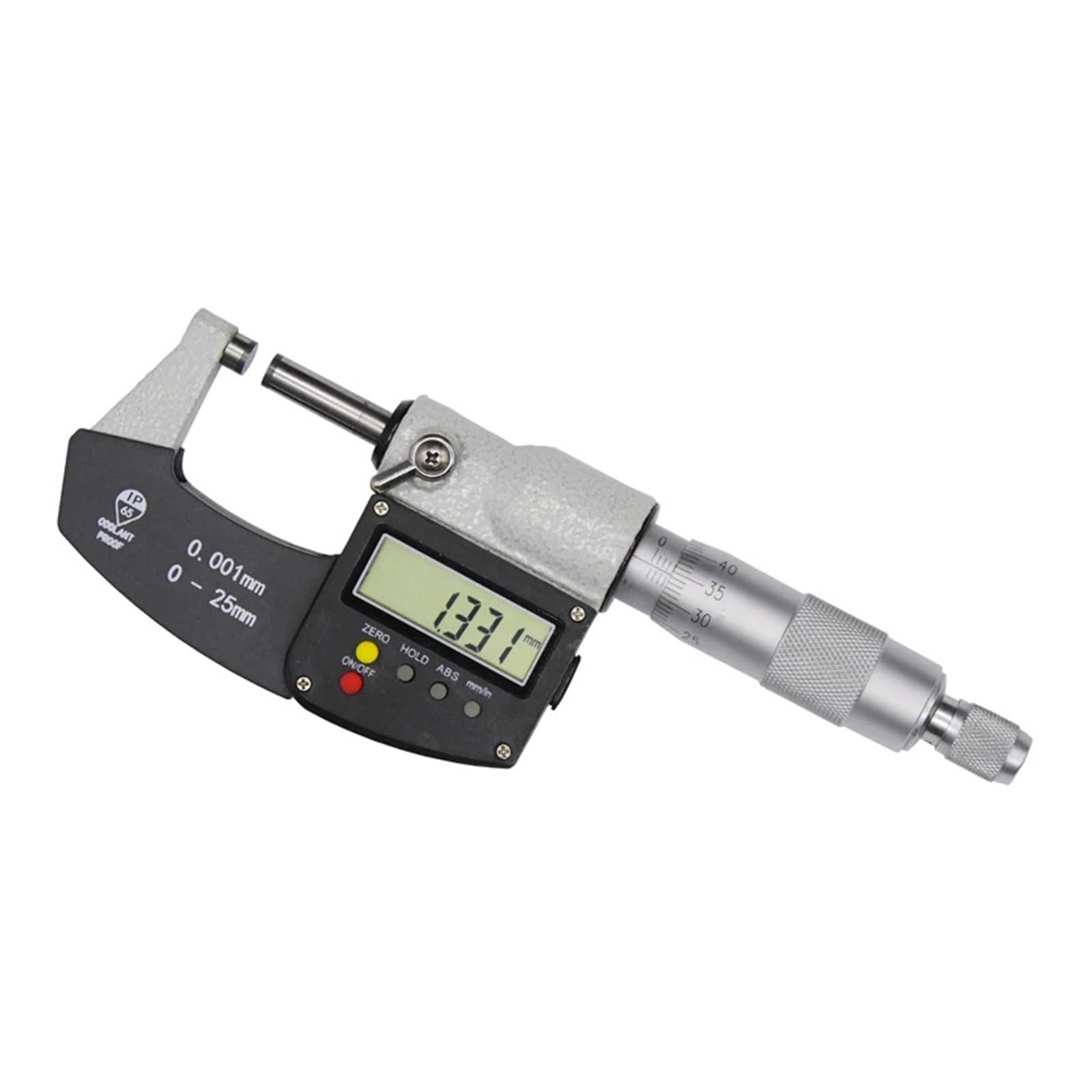 Micrómetro exterior IP65 de 0 a 25 mm, calibrador digital de pantalla grande, micrómetro de carburo de 0,001 mm, herramientas de medición Lecturas precisas(25-50mm)
