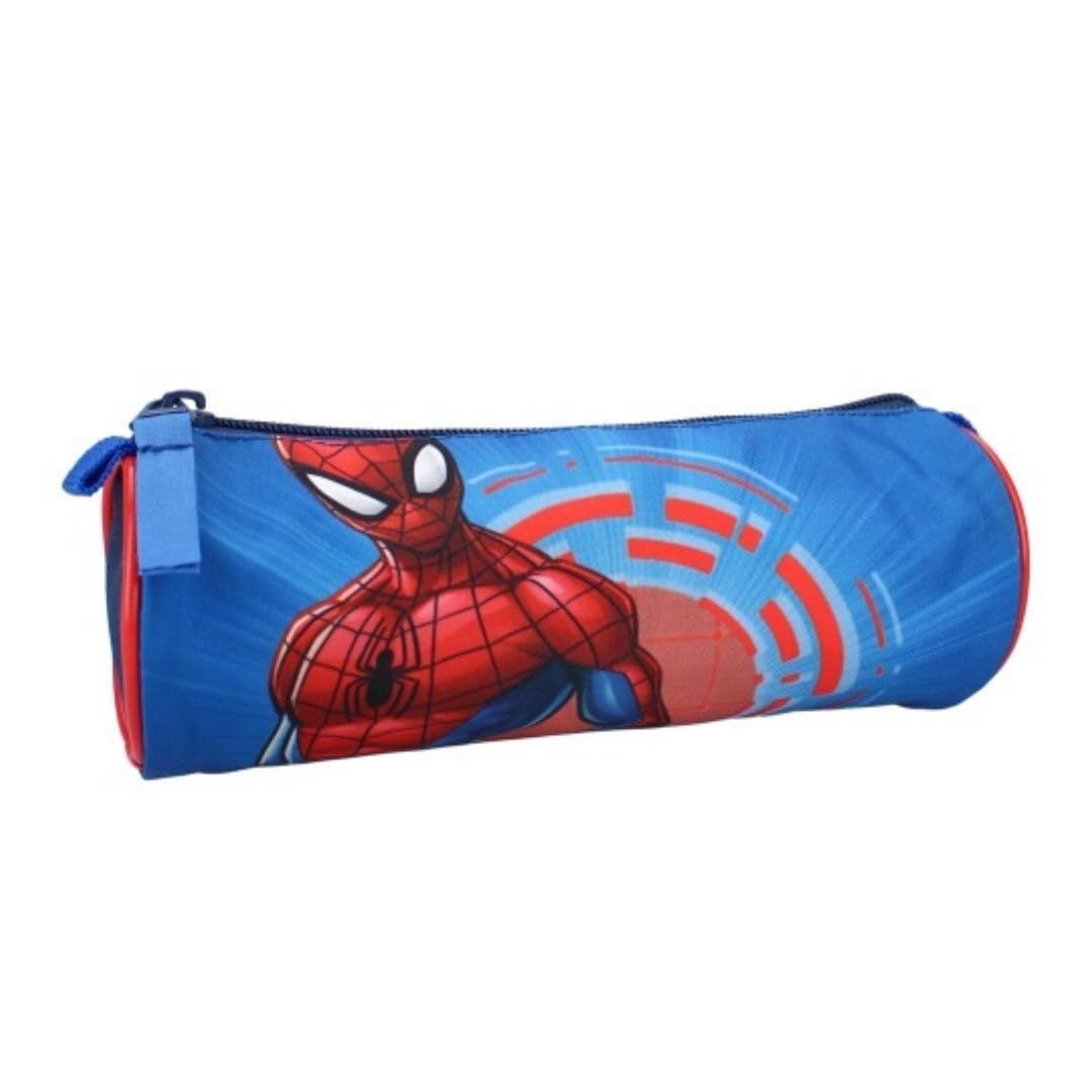mybagstory, Pencil Case, Spiderman, Blue, Child, School, Primary, Kindergarten, Daycare, Boys Pencil Case, Size 21 cm, Blue