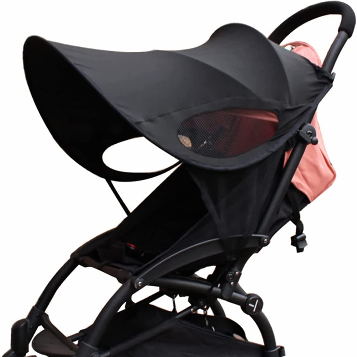 Falten Kinderwagen Sonnenschutz Abdeckung Mit Sichtfenster  Winddicht  Wasserdicht Buggy Sonnenschirm