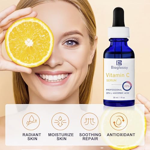Vitamin C Serum 20%, Professional Vitamin C Face Serum Anti Aging Skin Care, Enhance Skin Radiance Reduce Fine Lines & Wrinkles for Women - Image 3