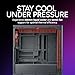 Cooler Master Elite 502 Lite ATX High Airflow Minimalist PC Case, 410mm GPU Max, Compatible RTX 5090|RX 7090 XT, 360mm AIO Max, Type C, Tempered Glass, 120mm Fan, Intakes Grill