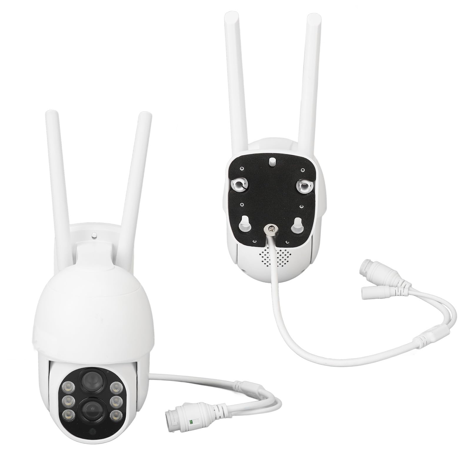Cámara de vigilancia WiFi para exteriores con zoom de doble lente PTZ Cam 350 90 grados giratorio a color visión nocturna 1080P para seguridad del hogar