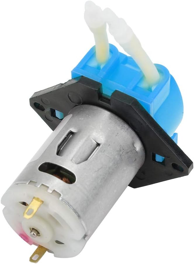 Garosa Peristaltic Liquid Pump, ABS Material, Self Priming Dosing Pump, 40mlmin Rate for Lab Applications and Liquid Transfer (Blue)