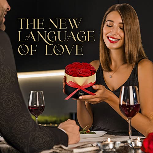 GLAMOUR BOUTIQUE Eternal Preserved Roses in a Box - Flowers Forever, Rose Forever in a Box for Wife, Birthday Gifts for Her, 7 Roses, Red - Image 6