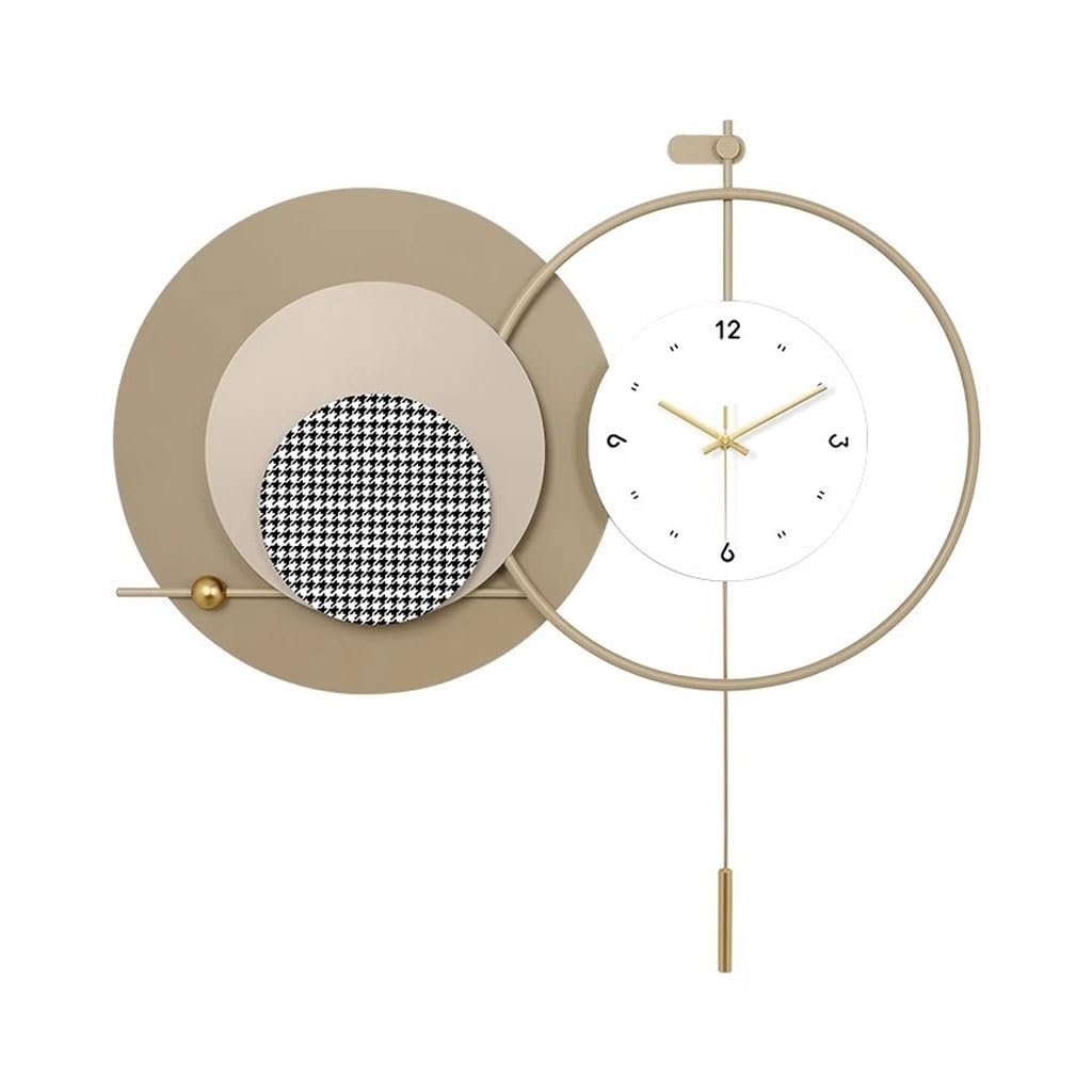 EINES Silent Decorative Wall Clock Light Luxury Living Room Wall Clock Household Silent Clock Modern Restaurant Decoration Wall Clock Creative Clock Wall Easy to Read
