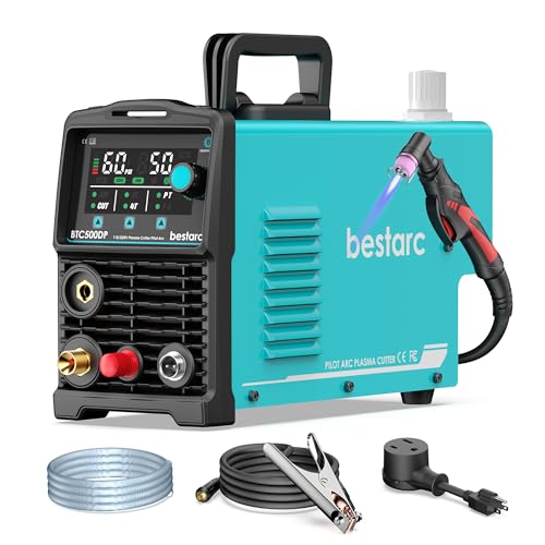 Image of bestarc Plasma Cutter, [Pilot Arc][Large LED Display][Air Sensor] 50A bestarc Plasma Cutter Machine 110/220V Dual Voltage, 1/2
