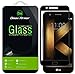 [2-Pack] LG K20 Plus Screen Protector, (Full Screen Coverage) Dmax Armor [Tempered Glass] Anti-Scratch, Anti-Fingerprint, Bubble Free, (Black)