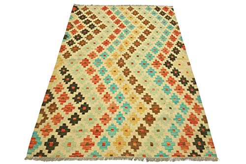 Tapis afghan Maimana tissé main multicolore 150x210 cm - 3