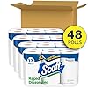 Scott Rapid-Dissolving Toilet Paper, 48 Double Rolls, Septic-Safe, Toilet Paper
