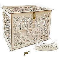 Scatola Portabuste Matrimonio In Acrilico - Con Serratura, 24.5x23x26 Cm, Trasparente - Foto 11