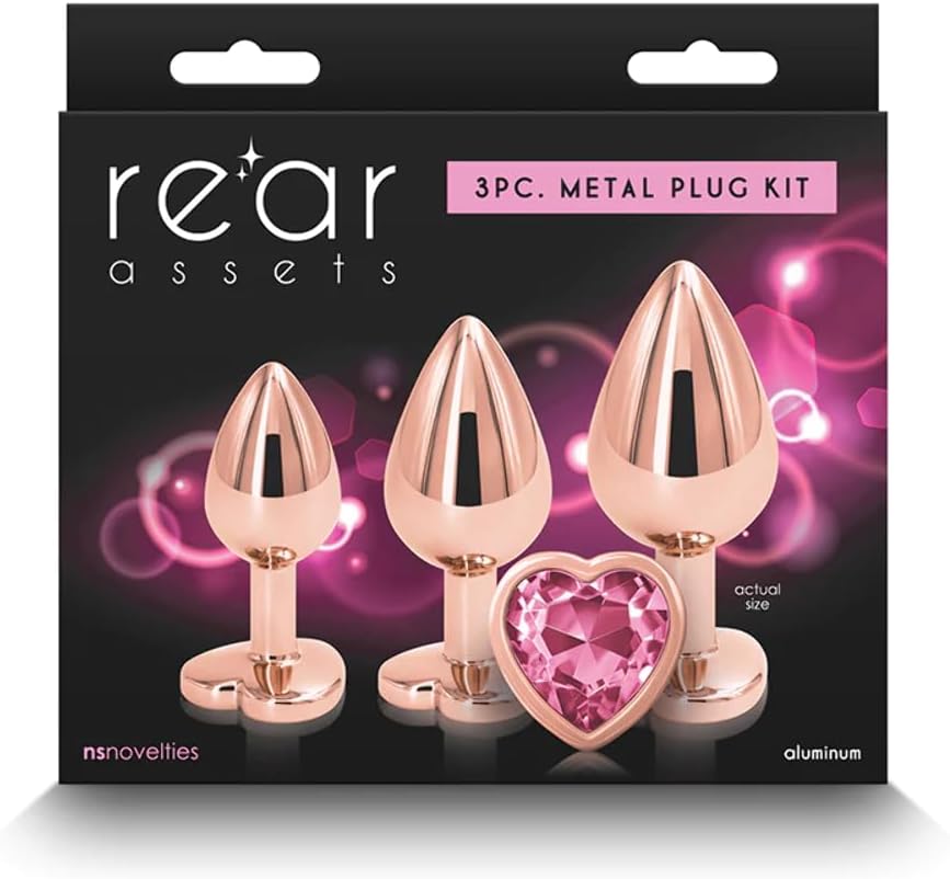 Rear Assets - Heart Plug Trainer Kit - Rose Gold