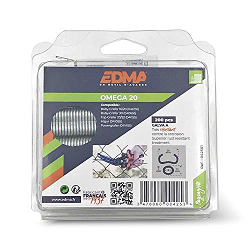 Agrafe Omega 20 Galva pour installer facilement un brise-vue dans votre jardin