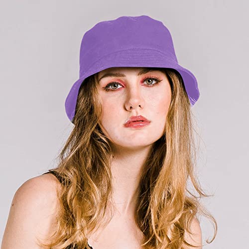 Image of Rosoz 1 & 2 Pack Bucket Hat for Women Men Summer Travel Beach Sun Hat Outdoor Cap Unisex Bucket Hats