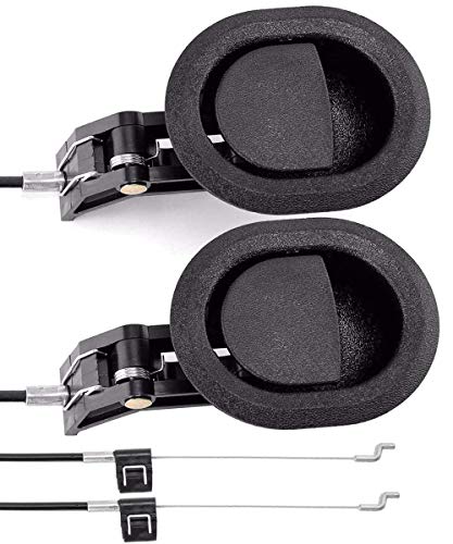 ttmagic 2Pcs Universal Couch Recliner Release Pull Handle 3' by 3.5' Replacement Parts with Cable, Fits Ashley Lazy Boy and Most Recliner Sofa Brands, Exposed Cable Length 4.9'