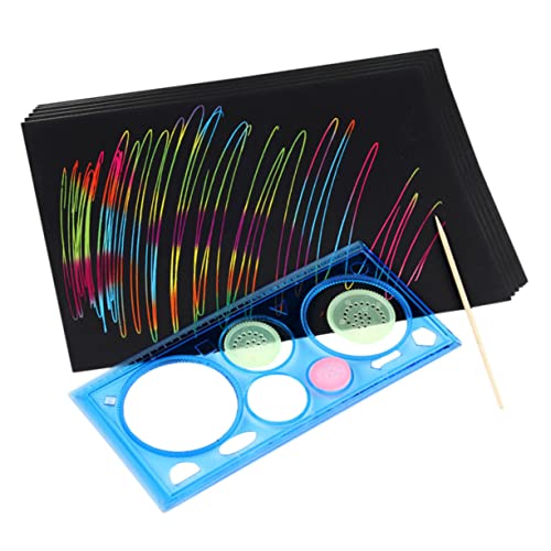 SUPVOX Scraping Painting Cards Set Scratch Painting Paper Educational Toys for Boys and Girls Fun Art Craft Activity Random Color