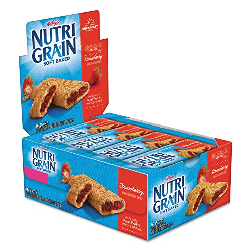 Kellogg's 35945 Nutri-Grain Cereal Bars, Strawberry, Indv Wrapped 1.3oz Bar, 16/Box - image 3