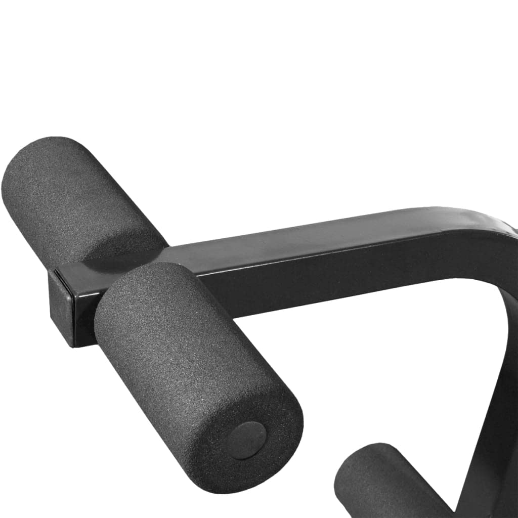Banco de musculación para ejercicio en casa, oficina, color negro
