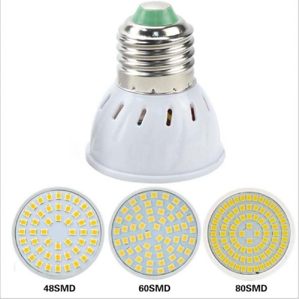 Illuminazione per Interni 50 Pezzi AC220V Lampada LED E27 E14 MR16 GU10 B22 Lampadina faretto 48 60 80led Lampadine LED Gu5.3 Lampade Faretto 5W 7W 9