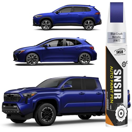 Image of Car Touch up Paint(8W7 Blue Crush Metallic) Compatible with Toyota, Car Paint Pen Scratch Repair Two-In-One Touch Up Paint, Premium Car Scratch Remover for Deep Scratches